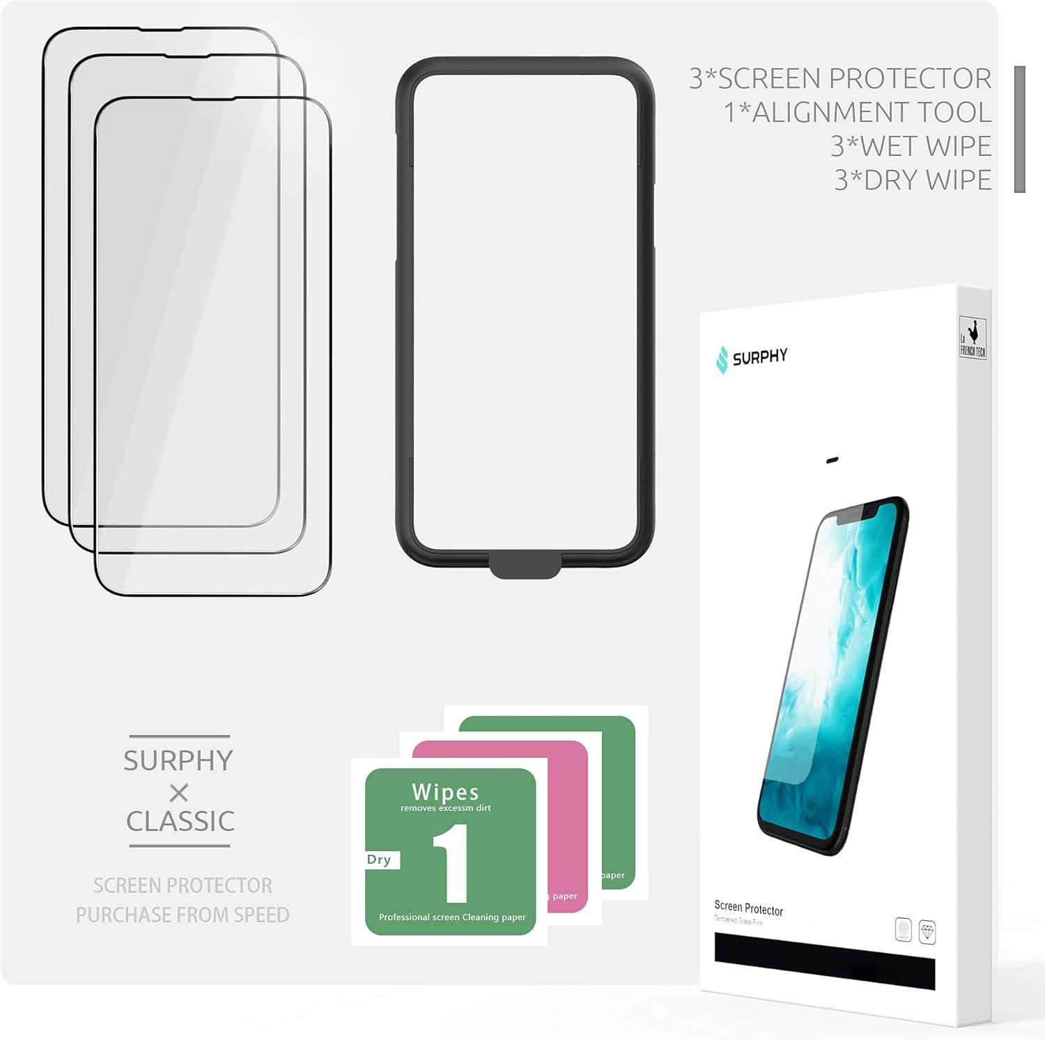 imageSURPHY 3 Pack Compatible with iPhone 13 Pro Max Screen Protector 67 inch 2021 HD Clear Tempered Glass Designed for iPhone 13 Pro Max HD Clear