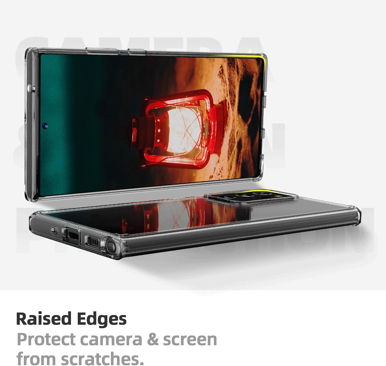 imageSURPHY Clear Case Compatible with Galaxy Note 20 Ultra Case 69 Inches ShockAbsorbing ScratchResistant Protective Phone Case Compatible with Galaxy Note 20 Ultra Clear