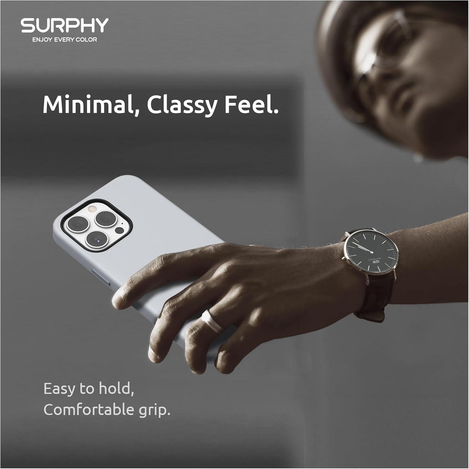 imageSURPHY Compatible with iPhone 13 Pro Max Case Premium Faux Leather Phone Case with Metallic Buttons ampamp Microfiber Lining for 13 Pro Max 67 inch 2021BrownCool White