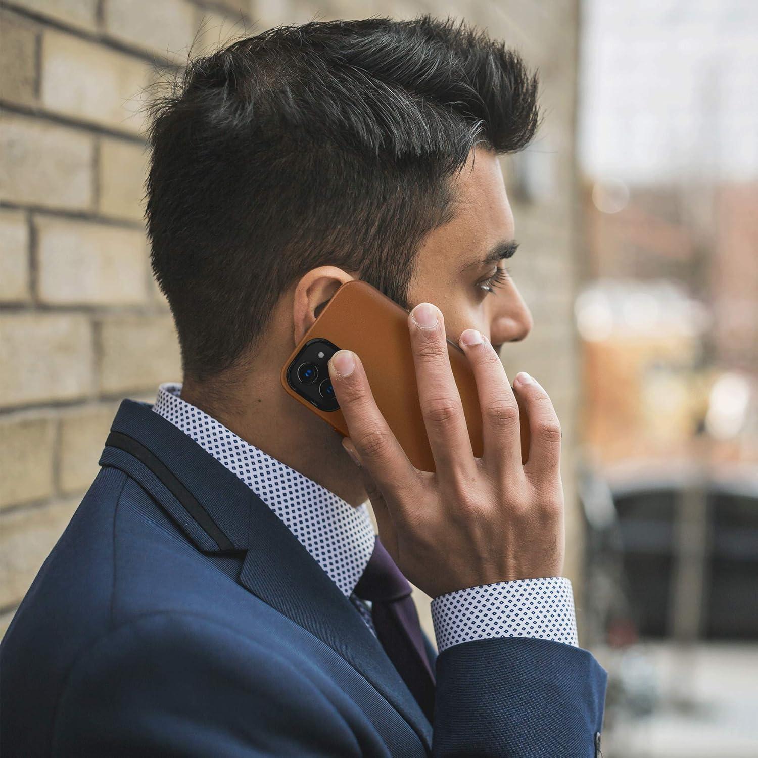 imageSURPHY Faux Leather Case for iPhone 12 Mini Case 54 inches Premium Faux Leather Case Cover with Metallic Buttons ampamp Microfiber Lining Compatible with iPhone 12 Mini Brown