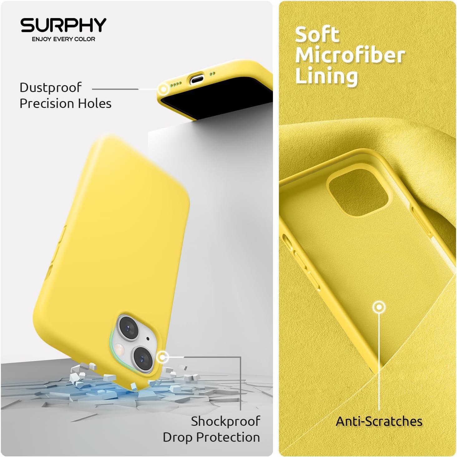 imageSURPHY Magnetic Case Designed for iPhone 13 Mini Case Compatible with MagSafe 54 inch 2021 Release Liquid Silicone Phone Case with Microfiber Lining Cactus GreenSunshine