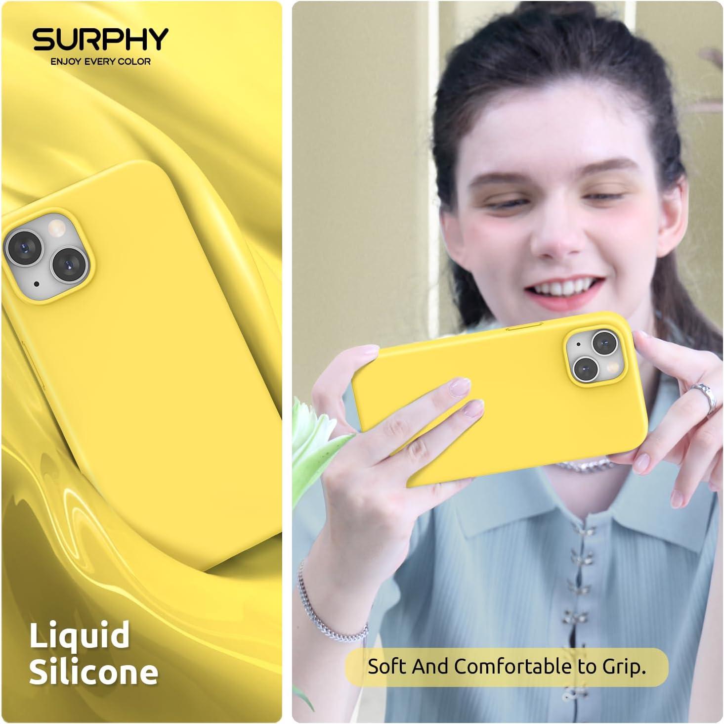 imageSURPHY Magnetic Case Designed for iPhone 13 Mini Case Compatible with MagSafe 54 inch 2021 Release Liquid Silicone Phone Case with Microfiber Lining Cactus GreenSunshine