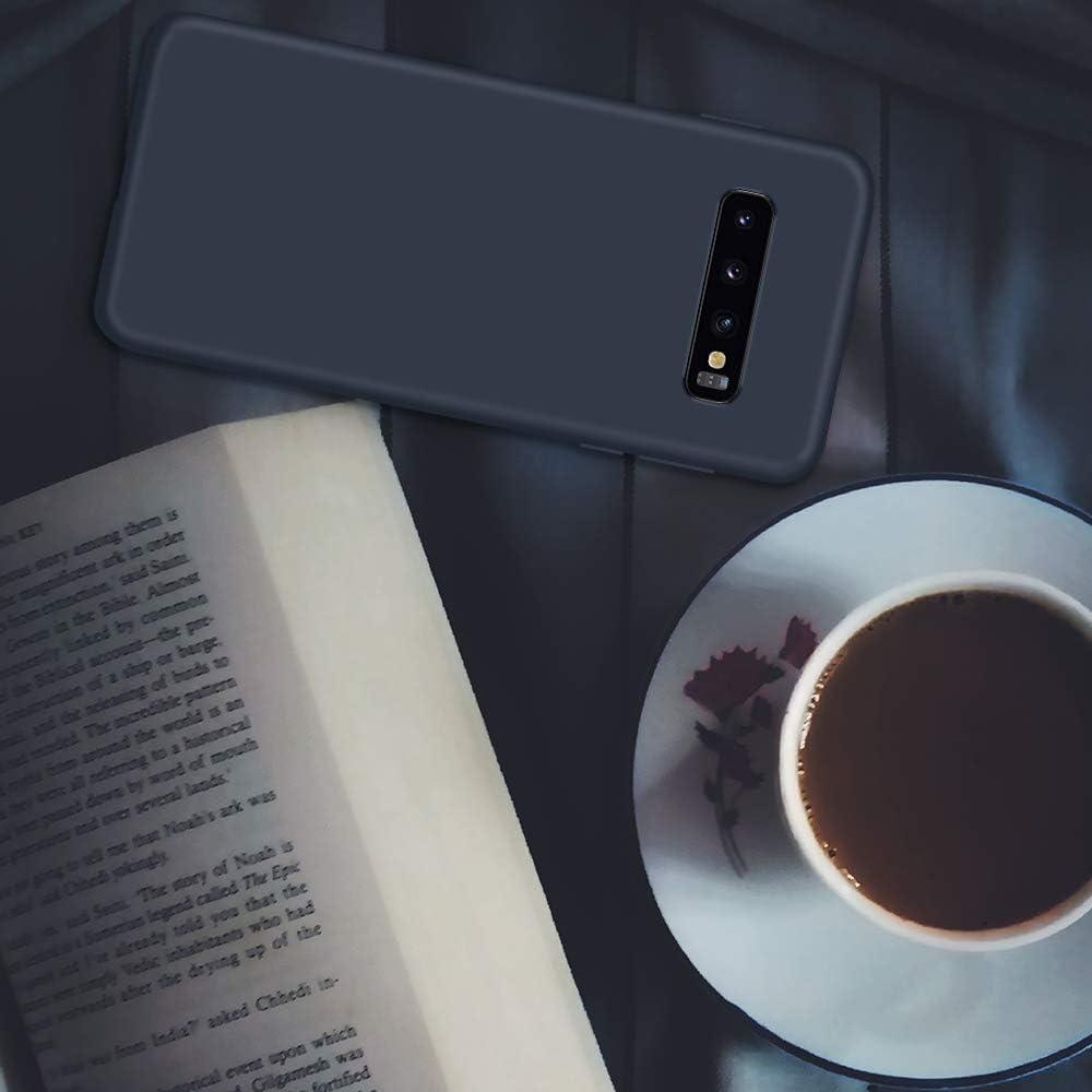 imageSURPHY Silicone Case Compatible with Galaxy S10 Case 61 inches Slim Liquid Silicone Full Body Phone Case with Microfiber Lining for Galaxy S10 61quotMidnight Blue