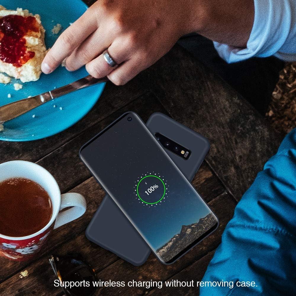 imageSURPHY Silicone Case Compatible with Galaxy S10 Case 61 inches Slim Liquid Silicone Full Body Phone Case with Microfiber Lining for Galaxy S10 61quotMidnight Blue