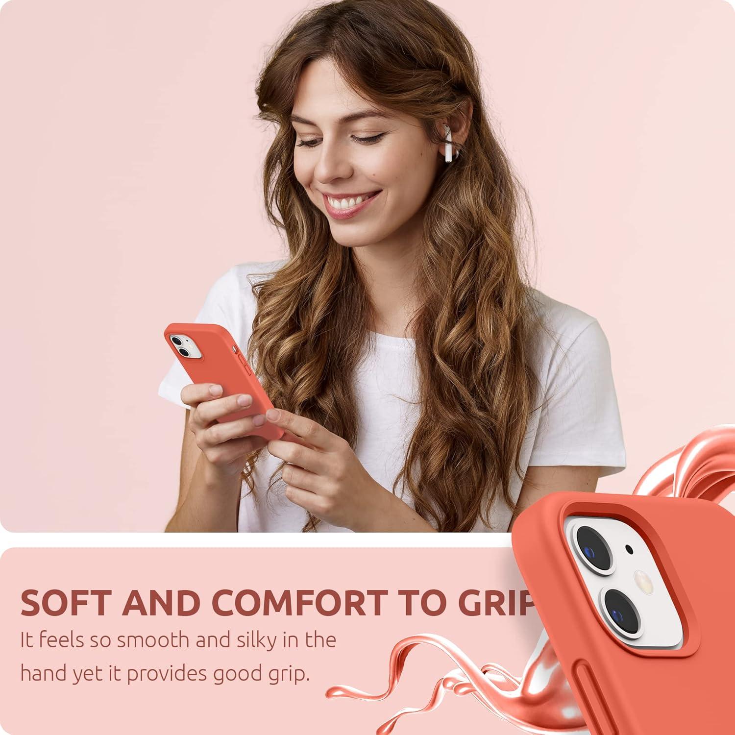 imageSURPHY Silicone Case Compatible with iPhone 12 Mini Case 54 inches Liquid Silicone Phone Case with Microfiber Lining Designed for iPhone 12 Mini 2020 BlueNectarine