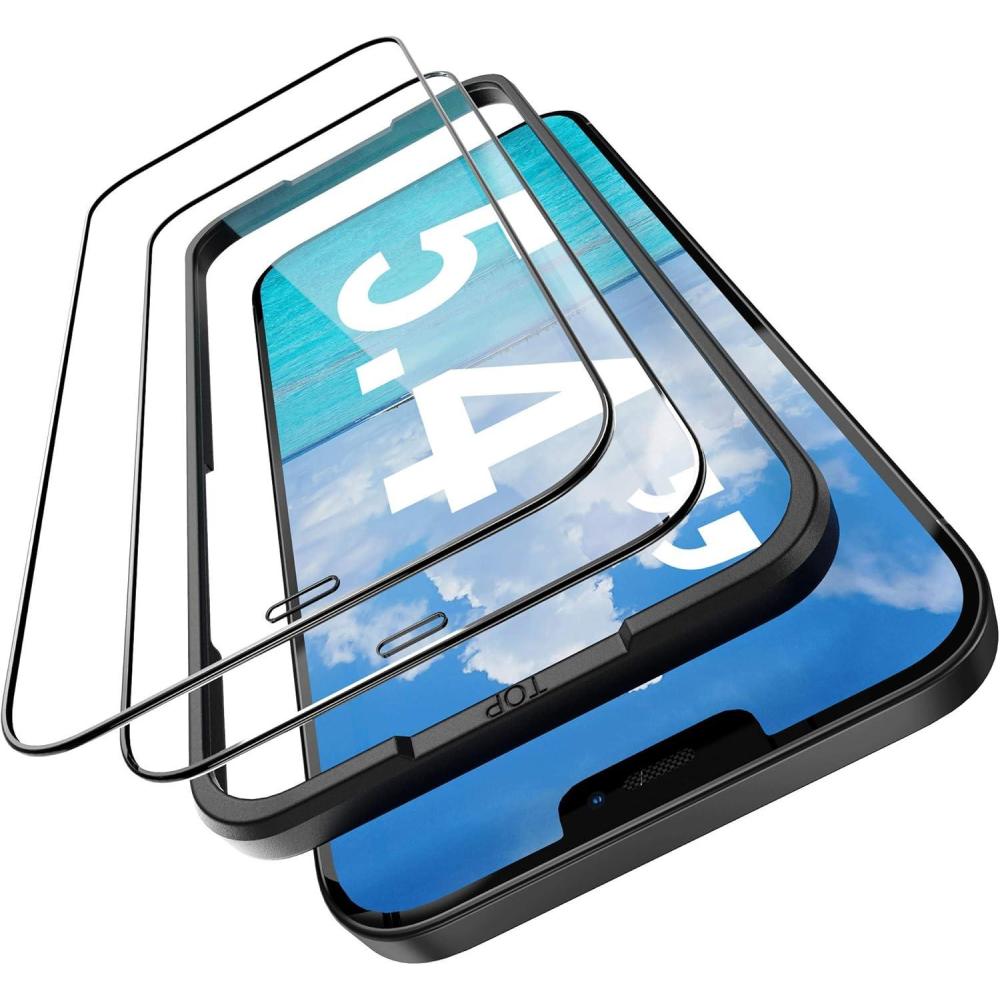 imageSURPHY 2 Pack Compatible with iPhone 12 Mini Screen Protector 54 inch 2020 HD Clear Tempered Glass Film Designed for iPhone 12 Mini