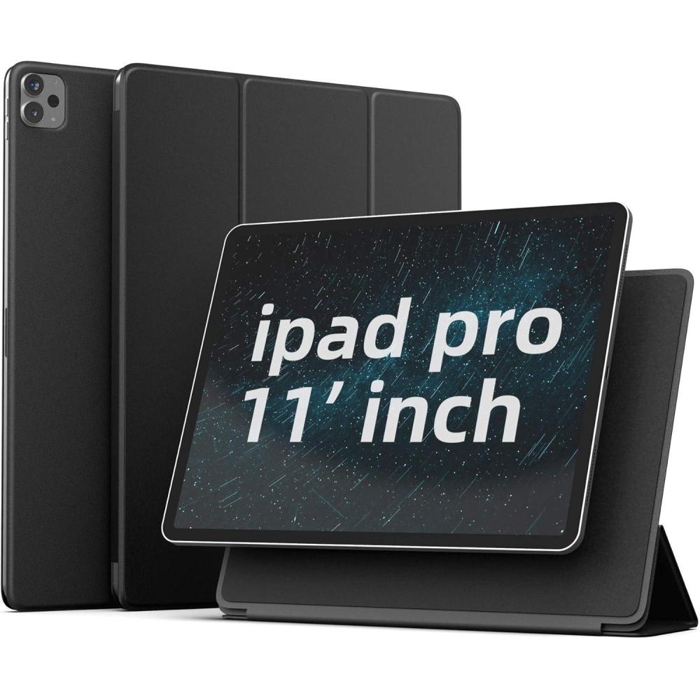imageSURPHY Case Compatible with iPad Pro Case 11quot Slim Strong Magnetic Trifold Stand Case with Microfiber Lining Auto SleepWake Case Cover Compatible with iPad Pro 11quot 2020 Black