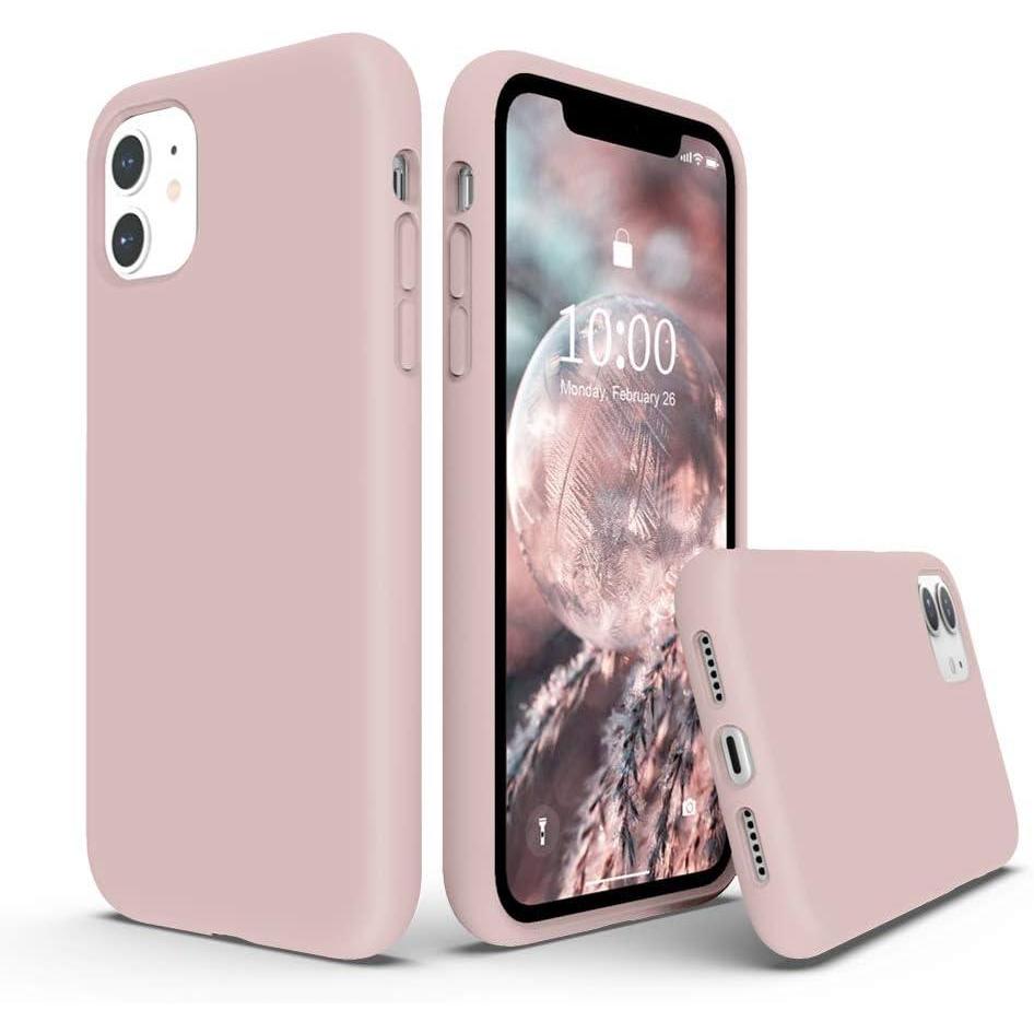 imageSURPHY Compatible with iPhone 11 Case 61 inch Thickening Design Liquid Silicone Phone Case with Microfiber Lining for iPhone 11 2019 BluePink