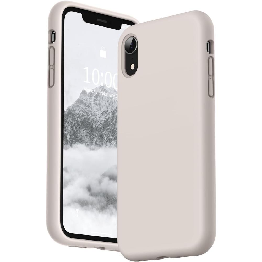 imageSURPHY Compatible with iPhone XR Case Thickened Liquid Silicone Phone Case with Microfiber Lining for iPhone XR 61 inches RedStone