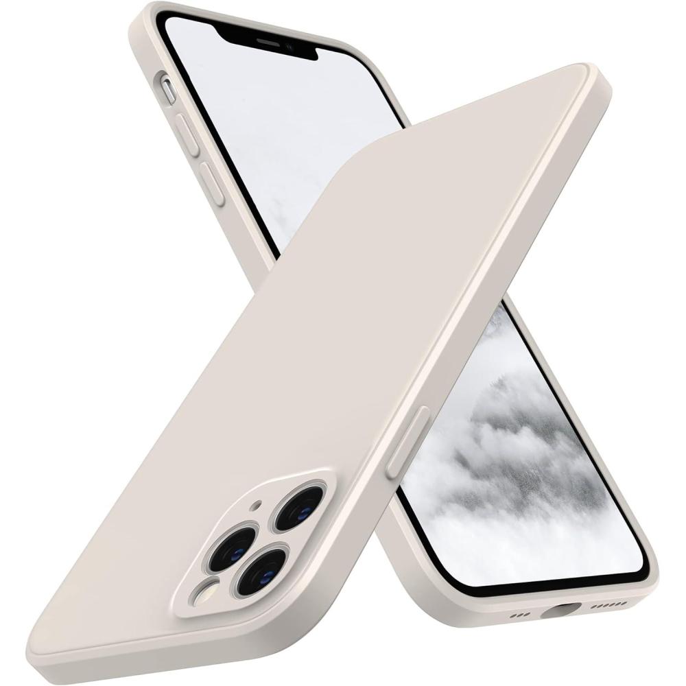 imageSURPHY Design for iPhone 11 Pro Case with Camera Protection Straight Edges Liquid Silicone Phone Case for iPhone 11 Pro 58 inches SeafoamStone