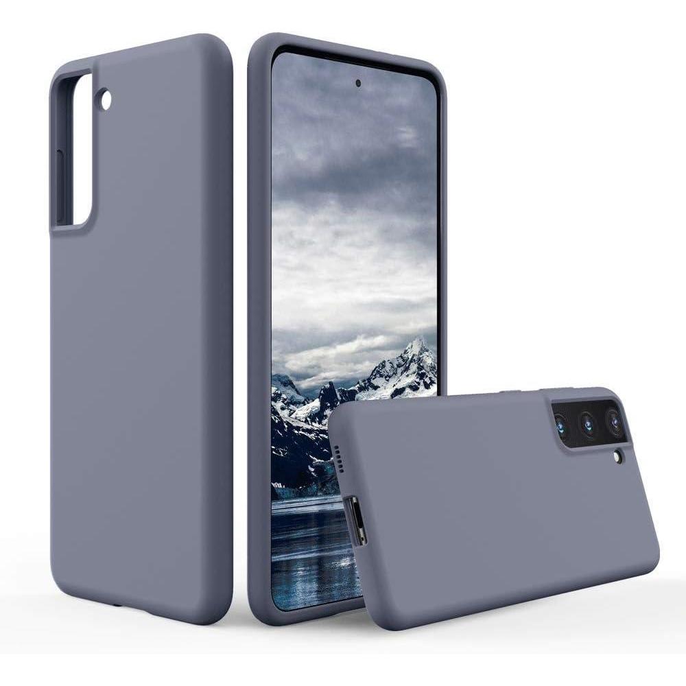 imageSURPHY Designed for Samsung Galaxy S21 Case 62 inch Liquid Silicone Case with Microfiber Lining for Samsung Galaxy S21 5G 2021 Lavender Gray