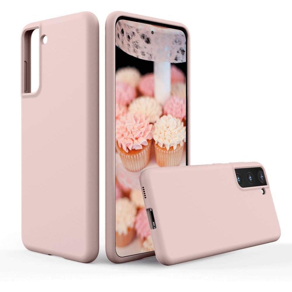 imageSURPHY Designed for Samsung Galaxy S21 Case 62 inch Liquid Silicone Case with Microfiber Lining for Samsung Galaxy S21 5G 2021 Pink