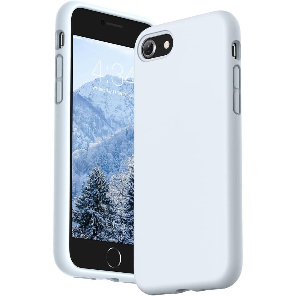 imageSURPHY Designed for iPhone SE Case iPhone 8 Case iPhone 7 Case Liquid Silicone Phone Case for iPhone se 3rd 2nd SE 2022 SE 2020 Blue HorizonSky Blue