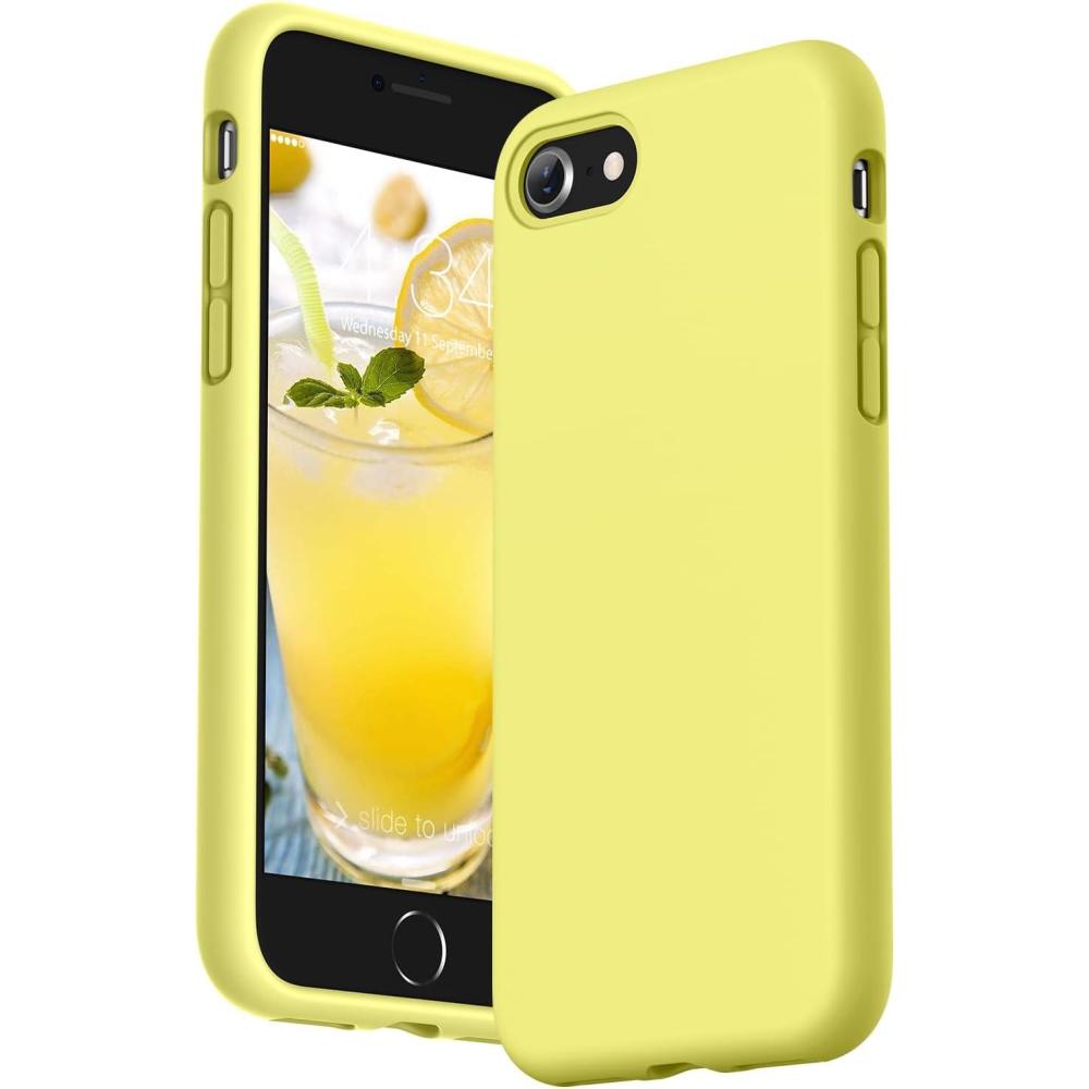 imageSURPHY Designed for iPhone SE Case iPhone 8 Case iPhone 7 Case Liquid Silicone Phone Case for iPhone se 3rd 2nd SE 2022 SE 2020 Blue HorizonYellow