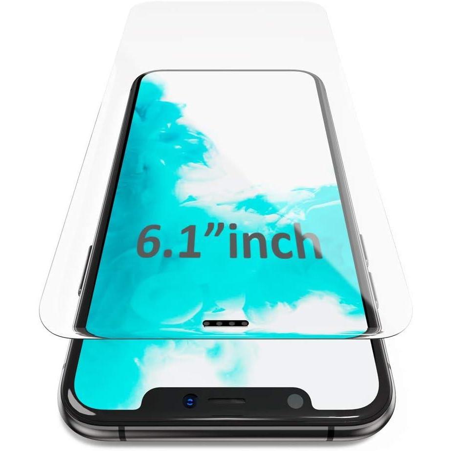 imageSURPHY Screen Protector Compatible with iPhone 11 iPhone XR Screen Protector Innovative Receiver Waterproof ampamp Dustproof 9H 3D Tempered Glass for iPhone 11iPhone XR 61 inch 2Pack