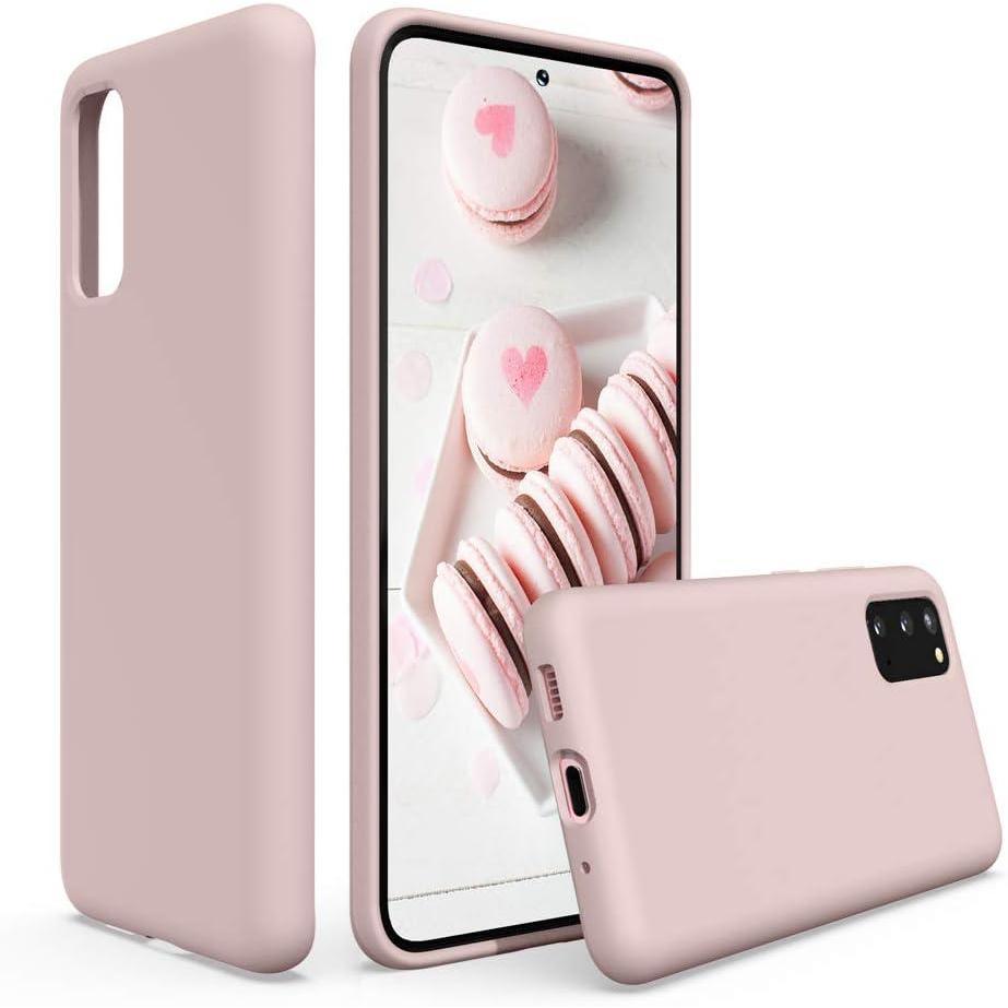 imageSURPHY Silicone Case Compatible with Galaxy S20 Case 62 inches Slim Liquid Silicone Full Body Phone Case with Microfiber Lining for Galaxy S20 62quot Pink