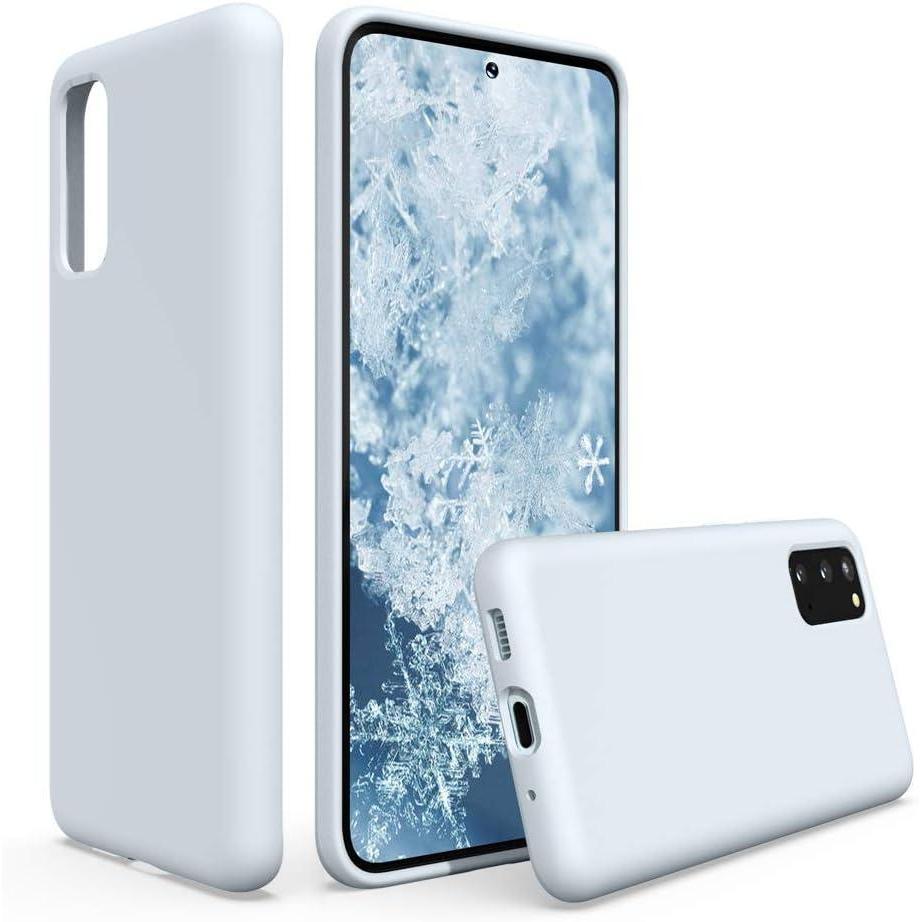 imageSURPHY Silicone Case Compatible with Galaxy S20 Case 62 inchesSlim Liquid Silicone Full Body Phone Case with Microfiber Lining for Galaxy S20 62quot Sky Blue