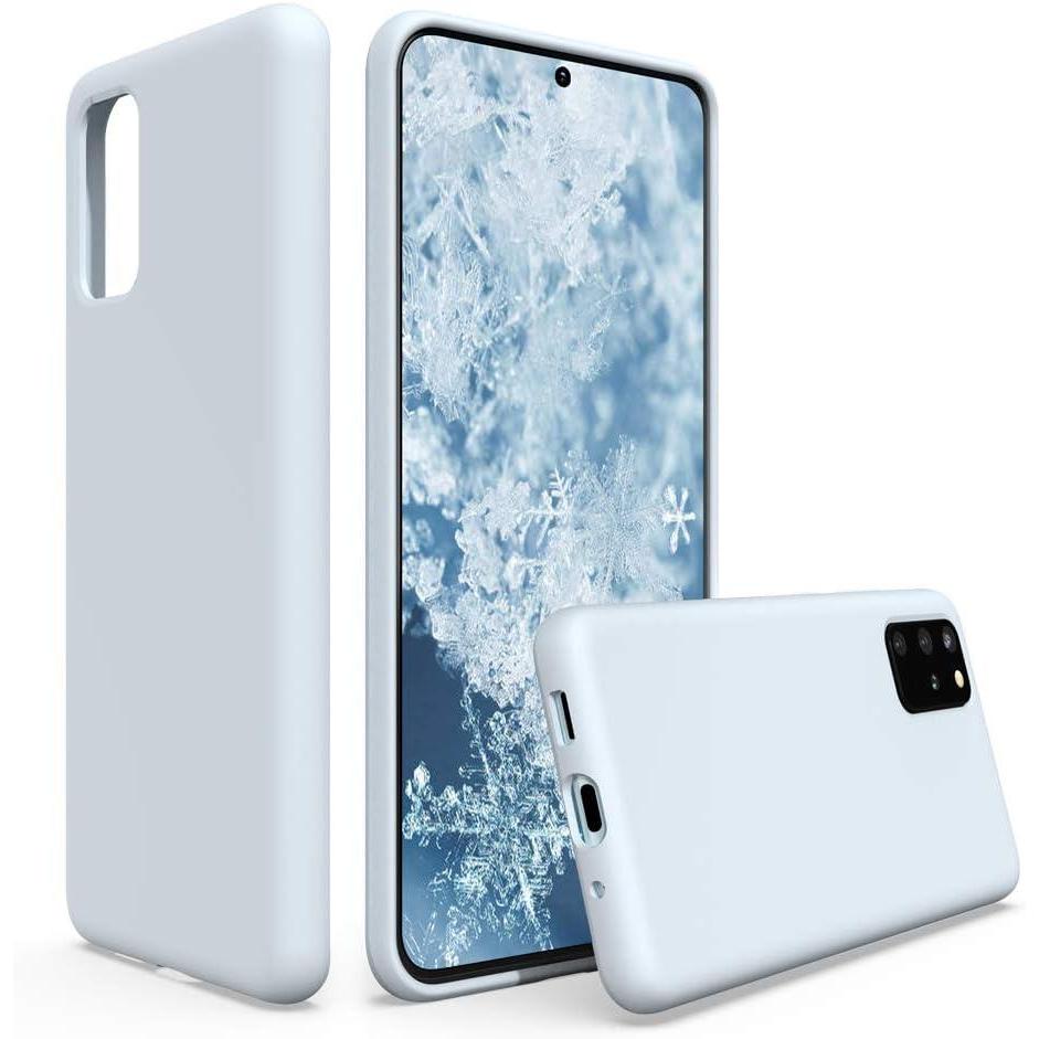 imageSURPHY Silicone Case Compatible with Galaxy S20 Plus Case 67 inches Slim Liquid Silicone Full Body Phone Case with Microfiber Lining for Galaxy S20 Plus 67quot Sky Blue