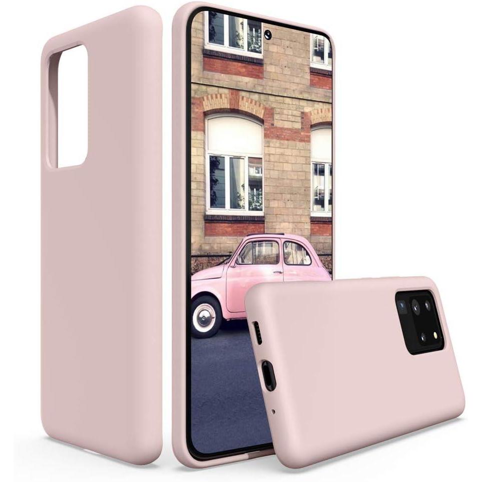 imageSURPHY Silicone Case Compatible with Galaxy S20 Ultra Case 69 inches Slim Liquid Silicone Full Body Phone Case with Microfiber Lining for Galaxy S20 Ultra 69quot Pink