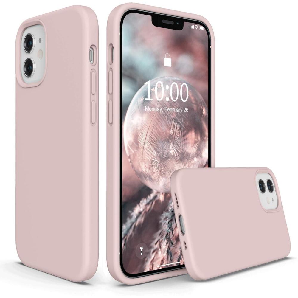 imageSURPHY Silicone Case Compatible with iPhone 12 Mini Case 54 inches Liquid Silicone Phone Case with Microfiber Lining Designed for iPhone 12 Mini 2020 BluePink