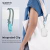 SURPHY 3 Pack Phone Wrist Strap with CellPhone Tether Tab, Cellphone Lanyard, Phone Strap with 2-Color Braided, Wrist Lanyard(Cloud Blue & Blue Jay & Green)