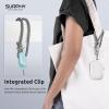 SURPHY 3 Pack Phone Wrist Strap with CellPhone Tether Tab, Cellphone Lanyard, Phone Strap with 2-Color Braided, Wrist Lanyard(Gray & Gray & Gray)