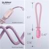 SURPHY 3 Pack Phone Wrist Strap with CellPhone Tether Tab, Cellphone Lanyard, Phone Strap with 2-Color Braided, Wrist Lanyard(Lilac & Pink & Rose Pink)