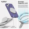 SURPHY (4 in 1 Designed for iPhone 14 Case Compatible with MagSafe (6.1 inch, 2022), with 2 Pack Screen Protector + Camera Cover, Liquid Silicone Phone Case (Cactus Green)(Violet)