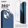 SURPHY (4 in 1 Designed for iPhone 14 Case Compatible with MagSafe (6.1 inch, 2022), with 2 Pack Screen Protector + Camera Cover, Liquid Silicone Phone Case (Cactus Green)(Blue Jay)