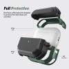 SURPHY Armor Case for AirPods Pro 2 & Pro, Rugged Protective Case with Keychain (Front LED Visible), Green