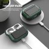 SURPHY Armor Case for AirPods Pro 2 & Pro, Rugged Protective Case with Keychain (Front LED Visible), Green
