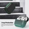 SURPHY Armor Case for AirPods Pro 2 & Pro, Rugged Protective Case with Keychain (Front LED Visible), Green