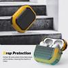 SURPHY Armor Case for AirPods Pro 2 & Pro, Rugged Protective Case with Keychain (Front LED Visible), Yellow