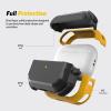 SURPHY Armor Case for AirPods Pro 2 & Pro, Rugged Protective Case with Keychain (Front LED Visible), Yellow