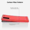 SURPHY Case Compatible with Galaxy Note 20 Case 6.7 Inches, (Carbon Fiber & Brushed Effect) Flexible TPU Phone Case for Note 20 (Red)