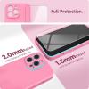 SURPHY Case for iPhone 13 Pro Case with Screen Protector, 13 Pro Liquid Silicone Phone Cases (Camera Protection & Soft Microfiber Lining), Pink Sand(Pink)