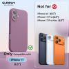 SURPHY Case for iPhone 17 Case with Screen Protector (6.3 inch 2025), Compatible with MagSafe, Liquid Silicone 17 Phone Cases Whit Soft Microfiber Lining, Lilac Purple(Lilac Purple)