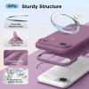 SURPHY Case for iPhone Air Case Compatible with MagSafe (6.5 inch 2025), Liquid Silicone 17 Air Phone Cases Whit Soft Microfiber Lining, Lilac Purple(Lilac Purple)