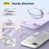 SURPHY Case for iPhone Air Case Compatible with MagSafe (6.5 inch 2025), Liquid Silicone 17 Air Phone Cases Whit Soft Microfiber Lining, Lilac Purple(Lilac)