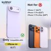 SURPHY Case for iPhone Air Case Compatible with MagSafe (6.5 inch 2025), Liquid Silicone 17 Air Phone Cases Whit Soft Microfiber Lining, Lilac Purple(Lilac)