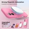 SURPHY Case for iPhone Air Case Compatible with MagSafe (6.5 inch 2025), Liquid Silicone 17 Air Phone Cases Whit Soft Microfiber Lining, Lilac Purple(Pink)