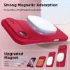 SURPHY Case for iPhone Air Case Compatible with MagSafe (6.5 inch 2025), Liquid Silicone 17 Air Phone Cases Whit Soft Microfiber Lining, Lilac Purple(Red)