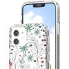 SURPHY Clear Case Compatible with iPhone 12 Mini 5.4 inches, Flower Pattern Printing Design (Hard PC & Soft TPU Bumper) Phone Case for 12 Mini (2020) (Wildflower)