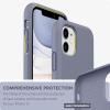 SURPHY Compatible with iPhone 11 Case 6.1 inch, Thickening Design Liquid Silicone Phone Case (with Microfiber Lining) for iPhone 11 2019, Blue(Lavender Gray)