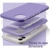 SURPHY Compatible with iPhone 11 Case 6.1 inch, Thickening Design Liquid Silicone Phone Case (with Microfiber Lining) for iPhone 11 2019, Blue(Light Purple)