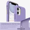 SURPHY Compatible with iPhone 11 Case 6.1 inch, Thickening Design Liquid Silicone Phone Case (with Microfiber Lining) for iPhone 11 2019, Blue(Light Purple)
