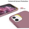 SURPHY Compatible with iPhone 11 Case 6.1 inch, Thickening Design Liquid Silicone Phone Case (with Microfiber Lining) for iPhone 11 2019, Blue(Lilac Purple)