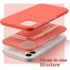 SURPHY Compatible with iPhone 11 Case 6.1 inch, Thickening Design Liquid Silicone Phone Case (with Microfiber Lining) for iPhone 11 2019, Blue(Pink Citrus)