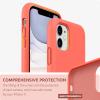 SURPHY Compatible with iPhone 11 Case 6.1 inch, Thickening Design Liquid Silicone Phone Case (with Microfiber Lining) for iPhone 11 2019, Blue(Pink Citrus)
