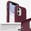 SURPHY Compatible with iPhone 11 Case 6.1 inch, Thickening Design Liquid Silicone Phone Case (with Microfiber Lining) for iPhone 11 2019, Blue(Plum)